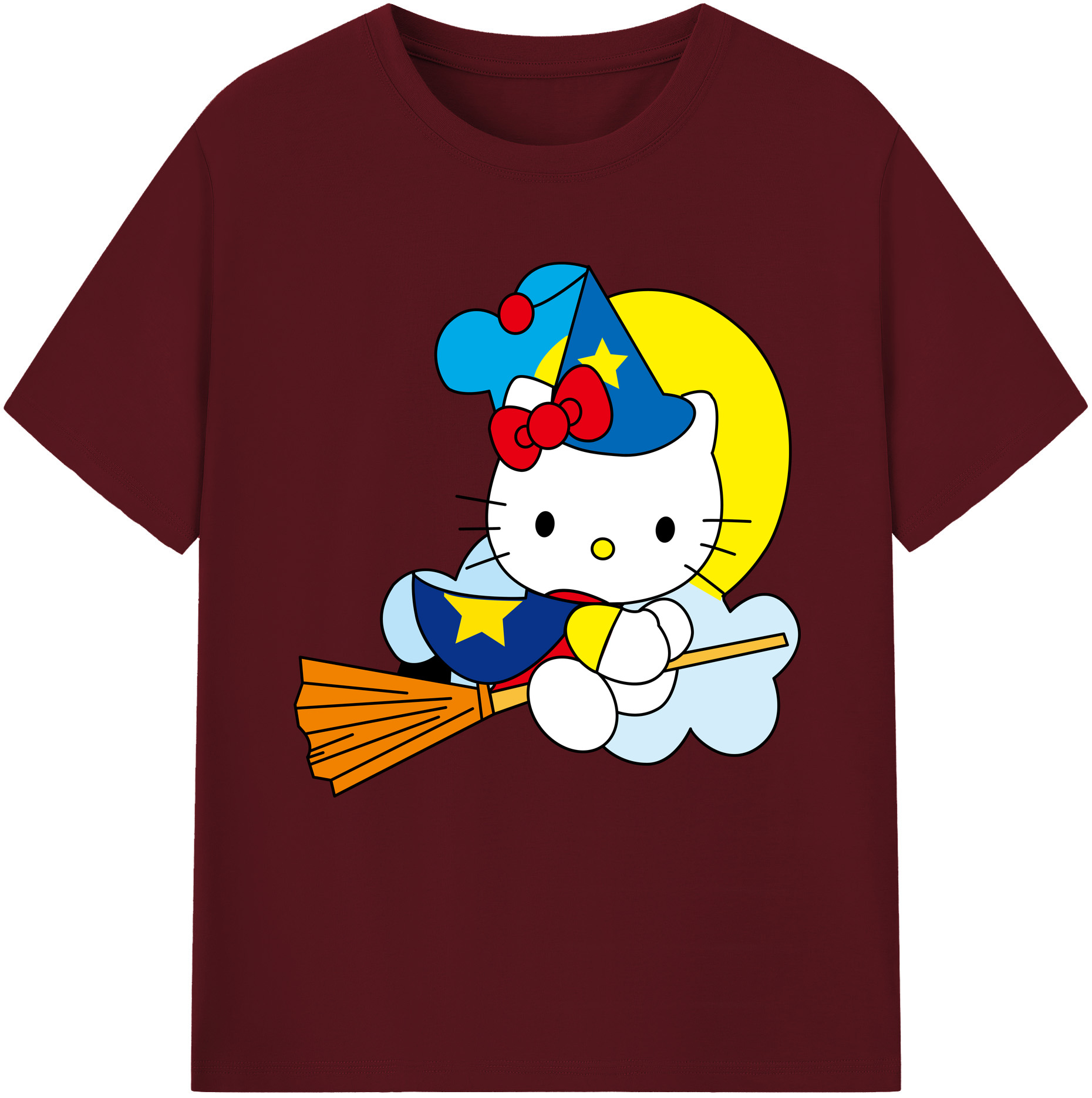 （画像用） Hello Kitty ハローキティ 綿100％半袖Tシャツ（フロントプリント）